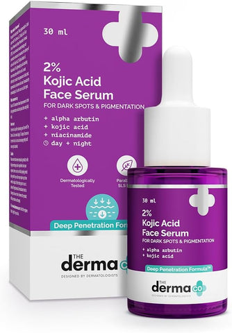 The Derma Co 2% Kojic Acid Face Serum with Alpha Arbutin & Niacinamide - 30ml