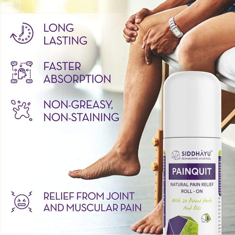 Siddhayu Painquit Roll-On for Joint and Back Pain Relief - 75ml - Image 5