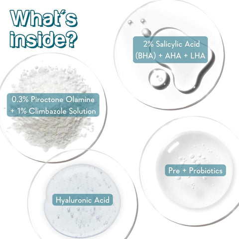 Wishcare AHA BHA Anti-Dandruff Shampoo | Hydrating Formula - 250ml