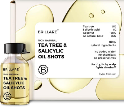 Brillaire Tea Tree & Salicylic Acid Hair Oil Shots - 8 x 6ml