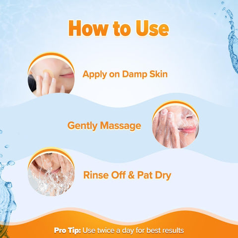 AQUALOGICA Glow+ Face Wash with Papaya & Vitamin C - Hydrating Cleanser, 100ml - Image 5