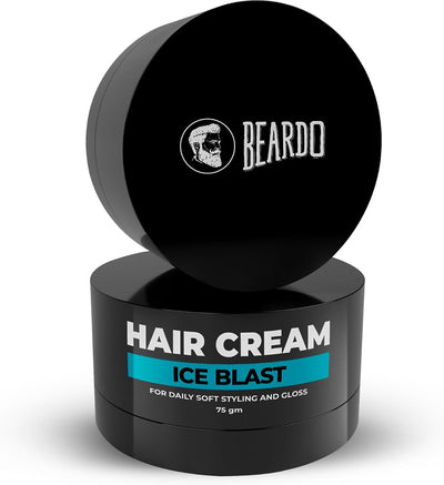 Beardo Ice Blast Hair Cream - Ultra-Light Cooling Hair Treatment, 75g