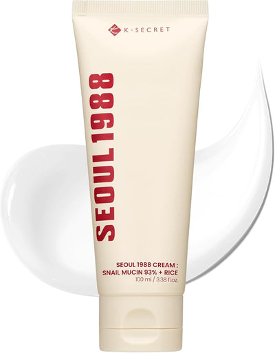 K-SECRET SEOUL 1988 Snail Mucin & Rice Face Moisturiser Cream - 100ml