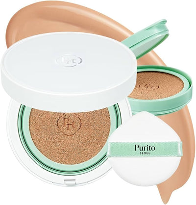 Purito Wonder Releaf Centella BB Cushion, Semi-Matte, 13 Neutral Ivory - 15g