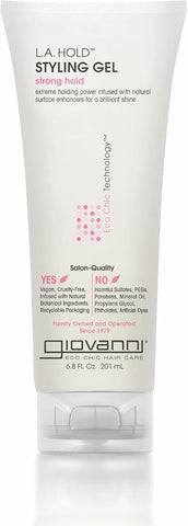 Giovanni L.A. Natural Styling Gel - Strong Hold, Eco Chic - 200ml