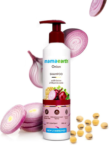 Mamaearth Onion Shampoo with Plant Keratin - 250 ml - Image 2