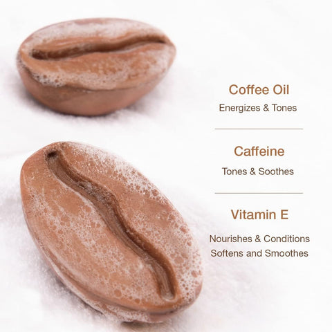 mCaffeine Deep Cleansing Coffee Bathing Bar - Sulphate-Free, Antioxidant-Rich - 100g - Image 4
