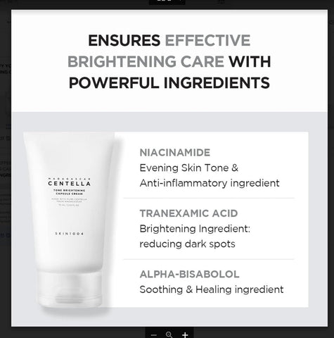 SKIN1004 MADAGASCAR CENTELLA TONE BRIGHTENING CAPSULE CREAM 75ML