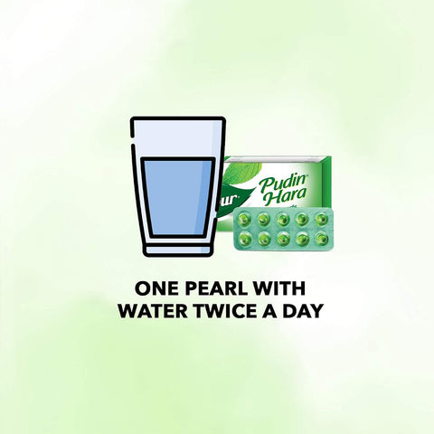 Dabur Pudin Hara Pearls for Gut Health - Peppermint & Spearmint Oils, 20 Pack - Image 6