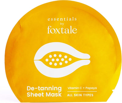 Foxtale Essentials De-Tanning Sheet Mask with Papaya & Vitamin C - 1 Pack