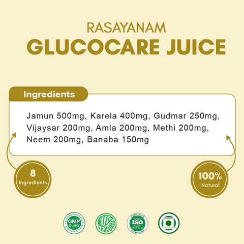 Rasayanam GlucoCare Juice For Diabetes Care 750 ML