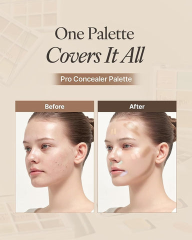 Dasique Pro Concealer Palette #01 Cover - 9 Shades for All Skin Tones - Image 6