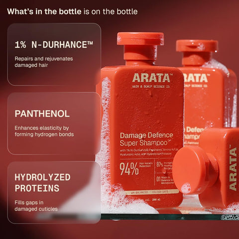 Arata Regenerating Super Shampoo with Onion Oil & Bhringraj - 300ml - Image 4