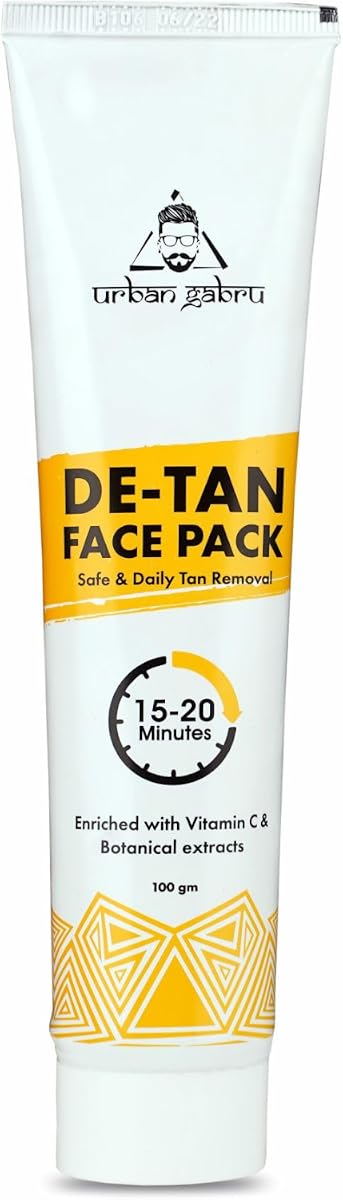 Urban Gabru De-tan Face Pack with Aloe Vera & Vitamin C - 100g