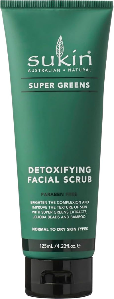 Sukin Super Greens Detoxifying Facial Scrub - 125ml