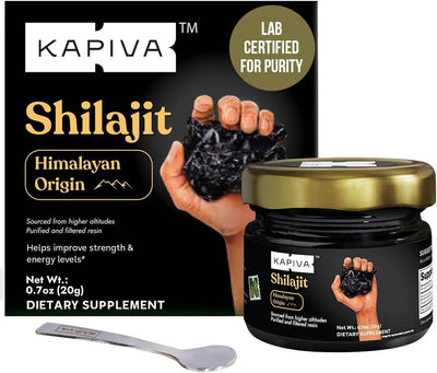 Kapiva Himalayan Shilajit Resin - Pure Ayurvedic Supplement - 20g
