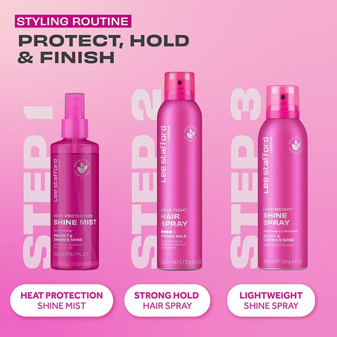 Lee Stafford Hair Spray Strong Hold, No Stiffness - 250ml - Image 5