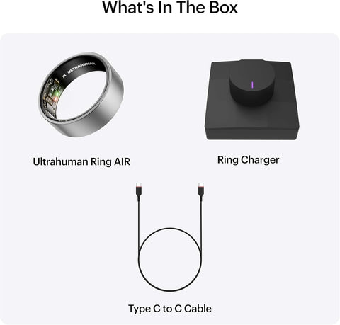 Ultrahuman Ring AIR - Titanium Sleep & Fitness Tracker, Size 13 - Image 8