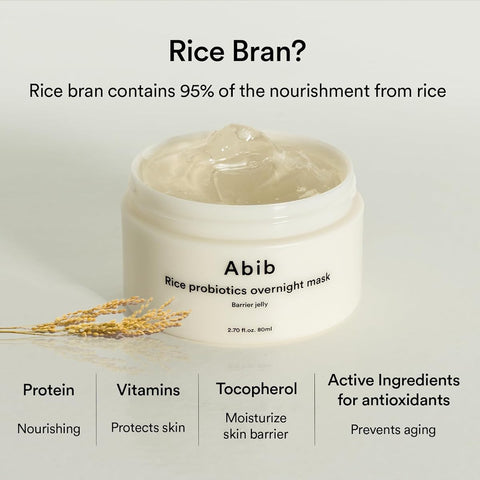 Abib Rice Probiotics Overnight Mask Barrier Jelly - 80ml - Image 4