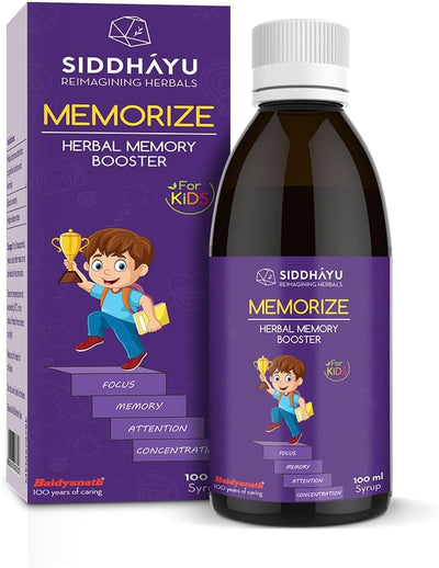 Siddhayu Memorize Syrup - Herbal Cognitive Support, 200ml