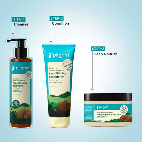 Pilgrim Amazonian Patua Smoothening Shampoo with keratin 200 ml