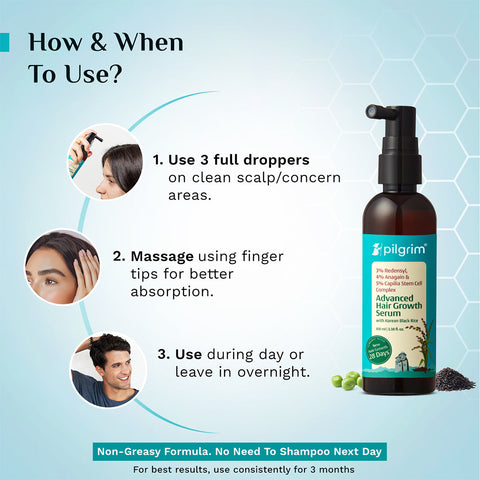 PILGRIM Redensyl & Anagain Advanced Hair Growth Serum 100 ml