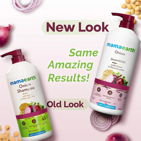 Mamaearth Onion Shampoo - Plant Keratin for Hair Fall Control - 1 Litre - Image 4