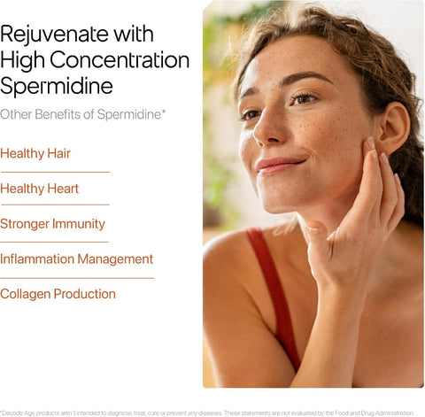 Decodeage Spermidine Capsules - 98% Spermidine Trihydrochloride, 60 Veg Capsules - Image 7