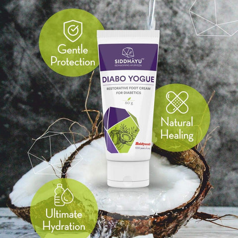 Siddhayu Diaboyogue Foot Cream - Intense Hydration for Diabetic Feet - 60g - Image 3