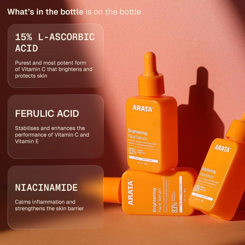 Arata Vitamin C Face Serum - Anti-Aging & Collagen Boosting, 30 ml - Image 4
