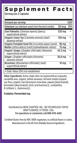 New Chapter Prostate Support - Prostate 5LX with Saw Palmetto, 120 Capsules - Image 6