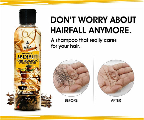 Urban Gabru Ayurvedic Jadibuti Hair Shampoo with Natural Herbs - 200ml - Image 5