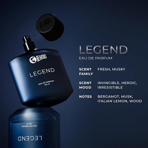Beardo Legend Perfume EDP - Evergreen, Fresh & Musky Fragrance - 100ml - Image 4
