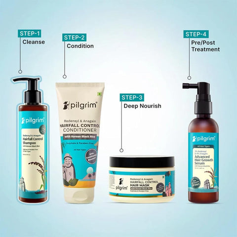 Pilgrim Hairfall Control Shampoo with Redensyl & Anagain, 200 ml - Image 8