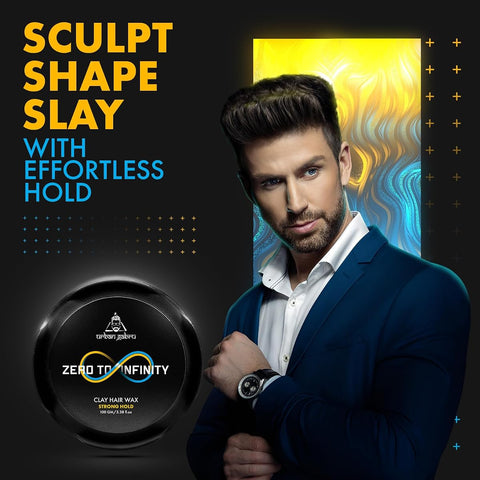 Urban Gabru Clay Hair Wax Zero to Infinity with Vitamin E & Earth Clay - 100g - Image 6