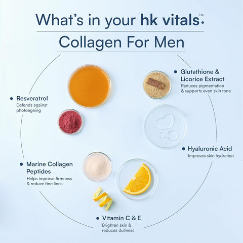 HK Vitals Marine Collagen Supplement for Men - Powder, 200g - Image 4