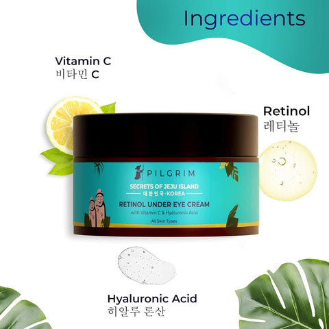 Pilgrim Jeju Night Regime Combo - White Lotus Mist & Toner 100 ml, Retinol Eye Cream 30g - Image 6