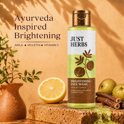Just Herbs Face Wash with Vitamin C, Amla & Liquorice Root - 100ml - Image 2