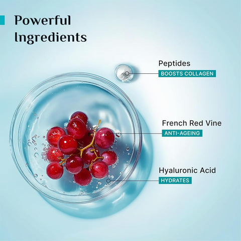 Pilgrim Red Vine Face Serum with Hyaluronic Acid & Peptides - 30ml - Image 4