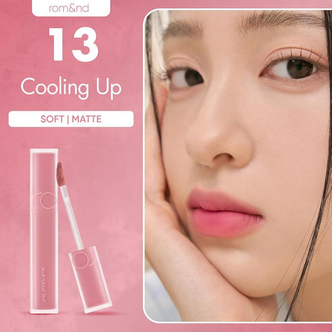 Rom&Nd Blur Fudge Tint 13 Cooling Up - Velvety Matte Lip Tint - Image 2