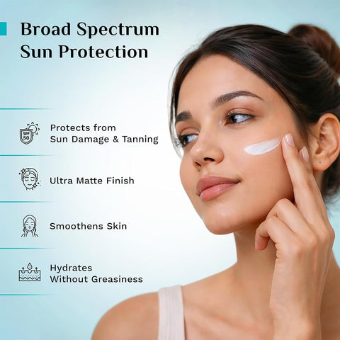 Pilgrim Squalane Ultra Matte Cream Sunscreen SPF 50 PA+++ - 50g - Image 3