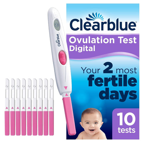Clearblue Digital Ovulation Test Kit (OPK) - 1 Digital Holder, 10 Tests