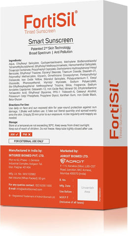 Fortisil Tinted Sunscreen SPF 50+ PA+++ with BASF UV Filters, 50g - Image 2
