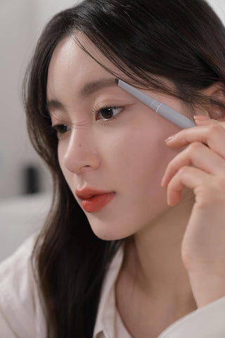 Rom&Nd Han All Flat Brow C1 Classic Gray - Anti-Smudge Brow Pencil - Image 3