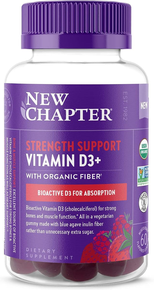 New Chapter Organic Vitamin D3+ Gummies - 1000 IU - 60 Count