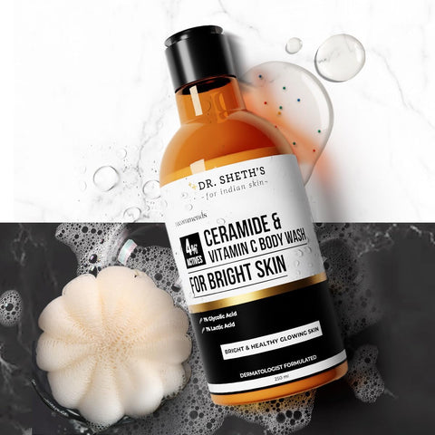 Dr. Sheth's Ceramide & Vitamin C Body Wash - Nourishing, Brightening - 250mL - Image 4