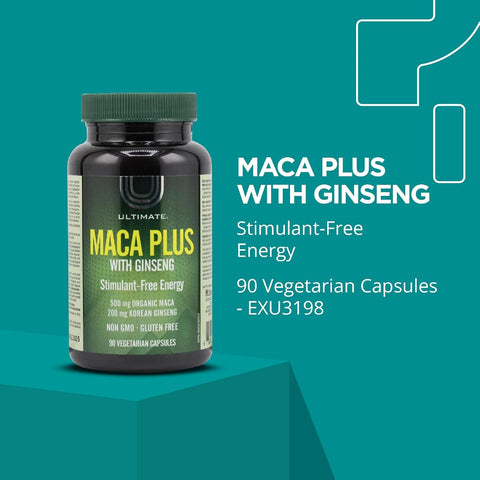 Ultimate Herbal Supplement Capsules - Maca & Ginseng, 90 Pack - Image 2
