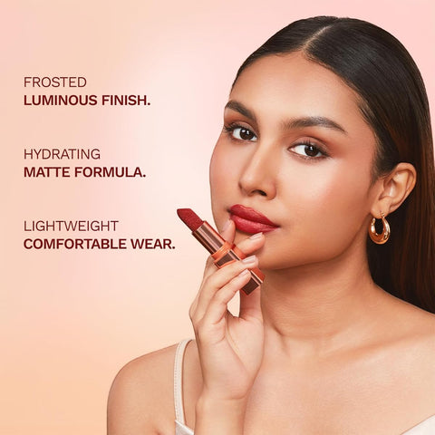 Pilgrim Glitter Lipstick - Chic Haseena, Vitamin E & Olive Oil, 4.2 g - Image 8