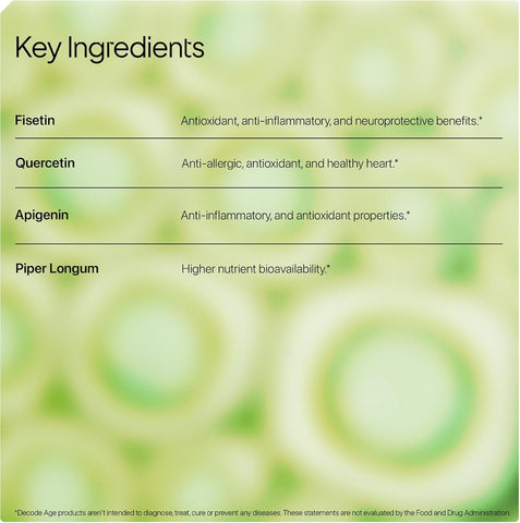 Decodeage SeneVit Capsules - Senolytic Blend with Fisetin, 30 Vegan Capsules - Image 4