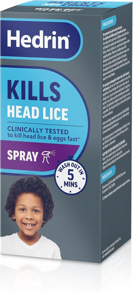 Hedrin Once Spray Gel - Head Lice & Nits Treatment with Penetrol, 100ml